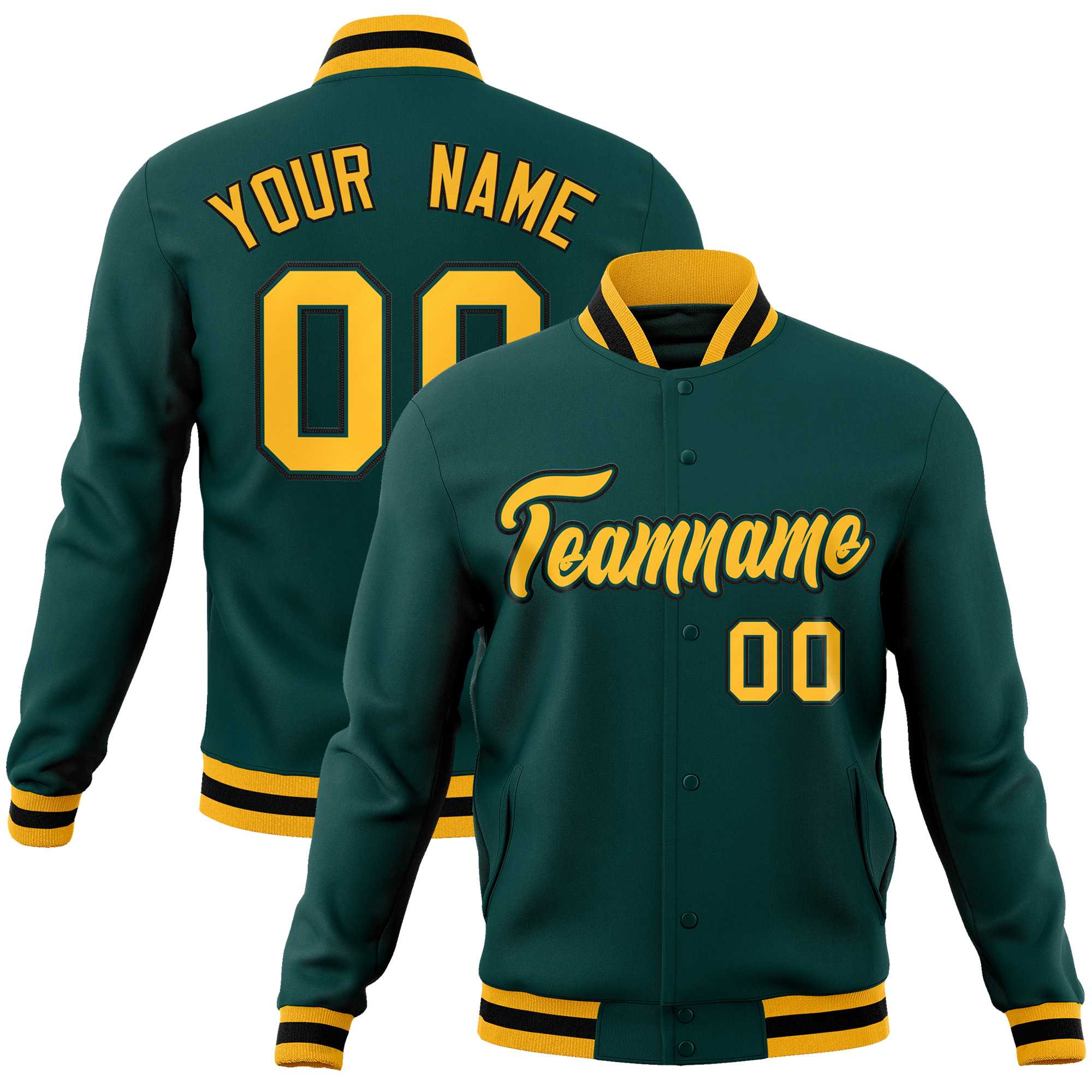 Custom White Black-Gray Classic Style Varsity Full-Snap Letterman Jacket | KXKSHOP