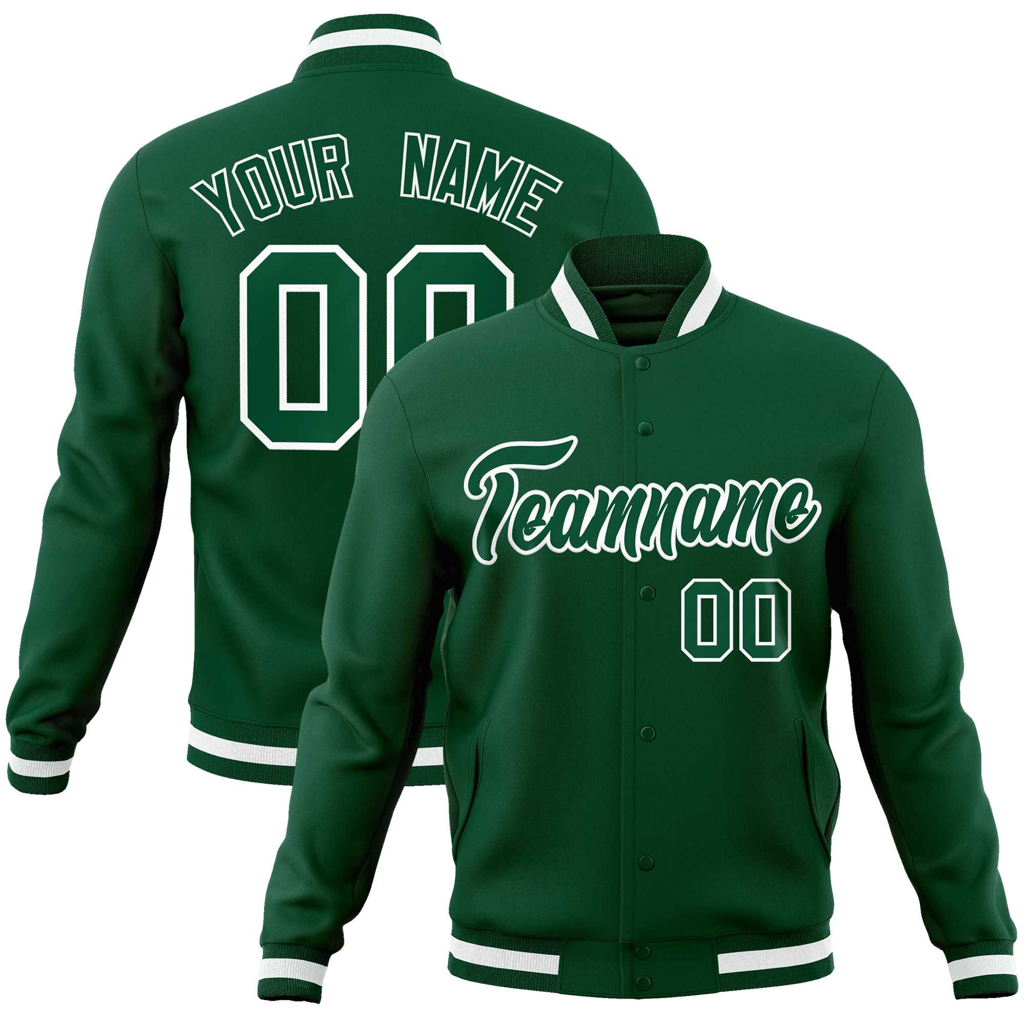 Custom White Black-Gray Classic Style Varsity Full-Snap Letterman Jacket | KXKSHOP