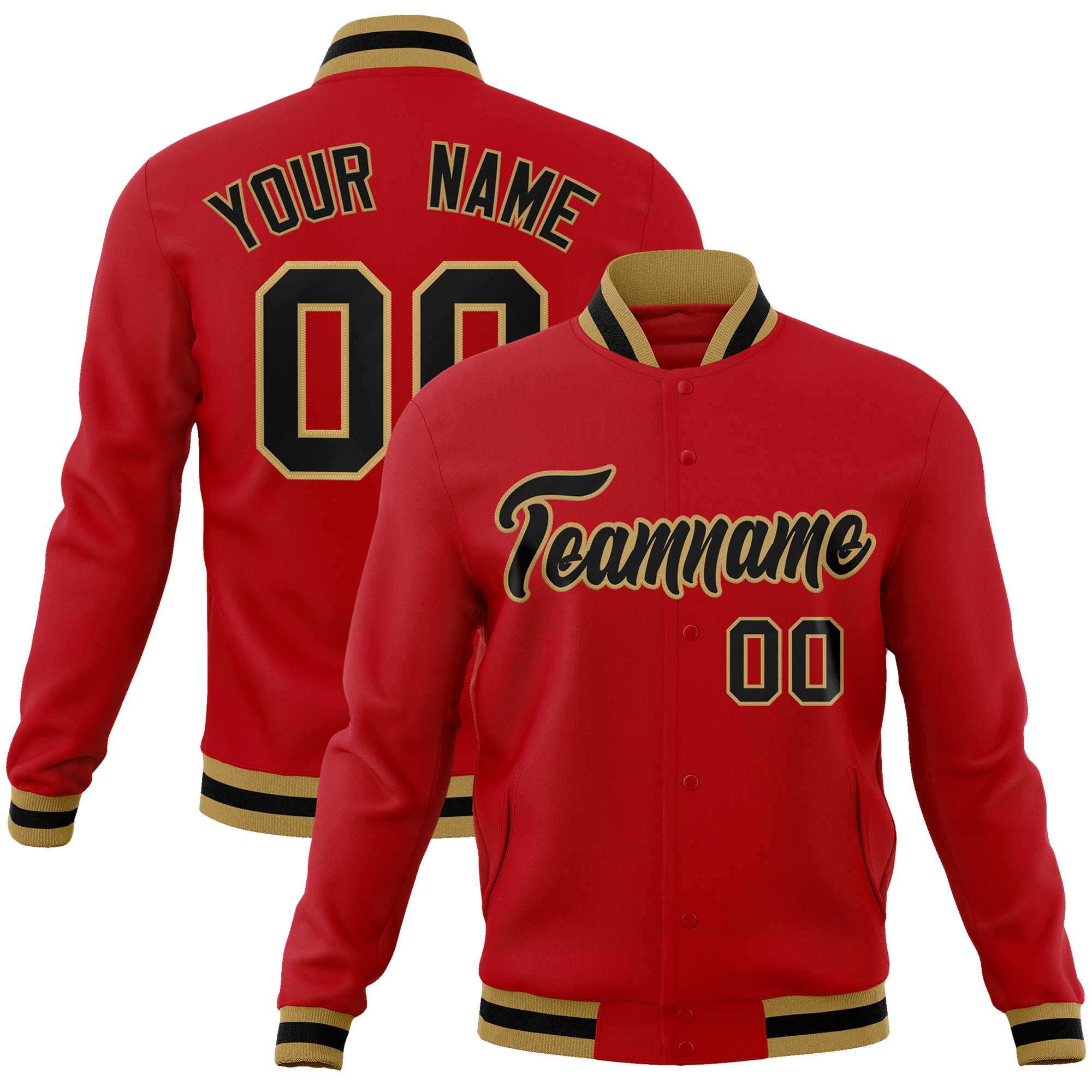 Custom White Black-Gray Classic Style Varsity Full-Snap Letterman Jacket | KXKSHOP