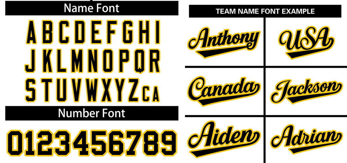 Maillot de baseball authentique à deux boutons, style classique, blanc, noir et or, personnalisé