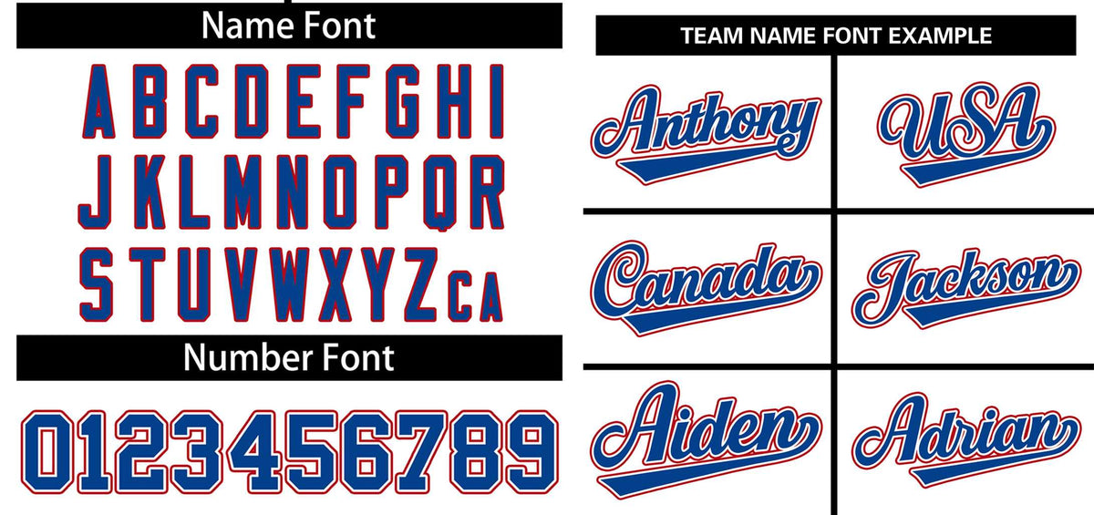 Maillot de baseball authentique à deux boutons, style classique, blanc, royal et rouge, personnalisé