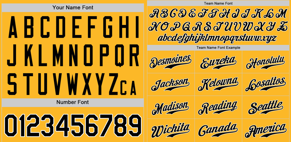 Custom Yellow Black-White Classic Style Authentic Baseball Jersey