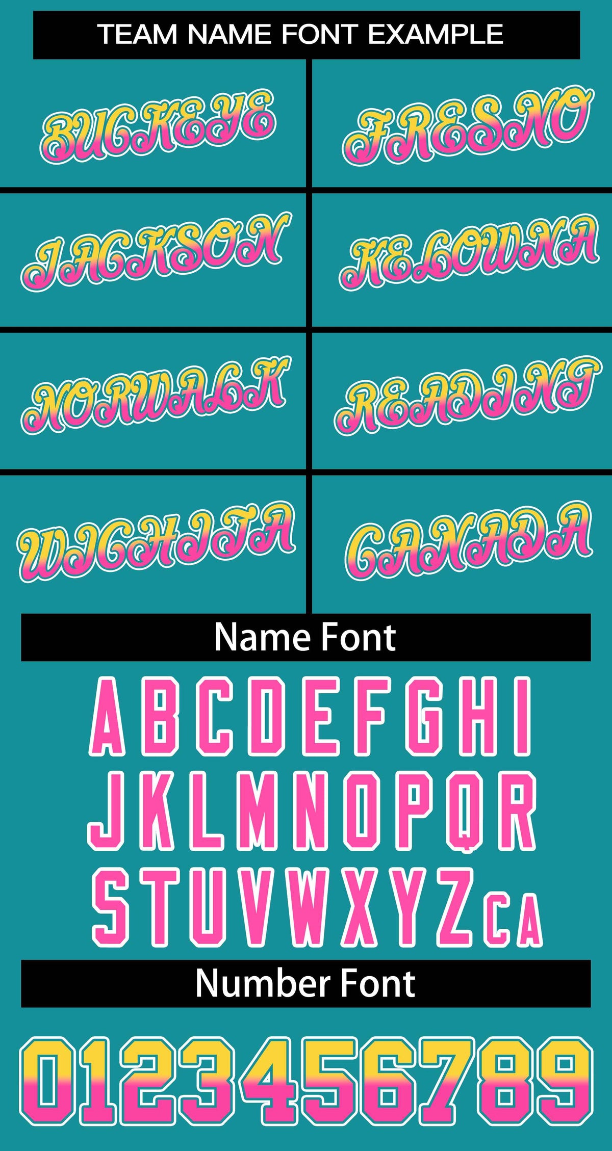 Custom Aqua Gold Pink-Aqua Stripe Font Gradient Fashion Authentic Baseball Jersey