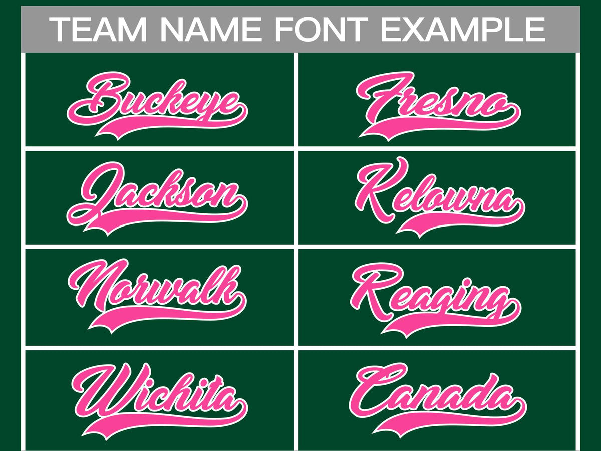 Custom Green Pink-White Classic Style Hockey Jersey | KXKSHOP