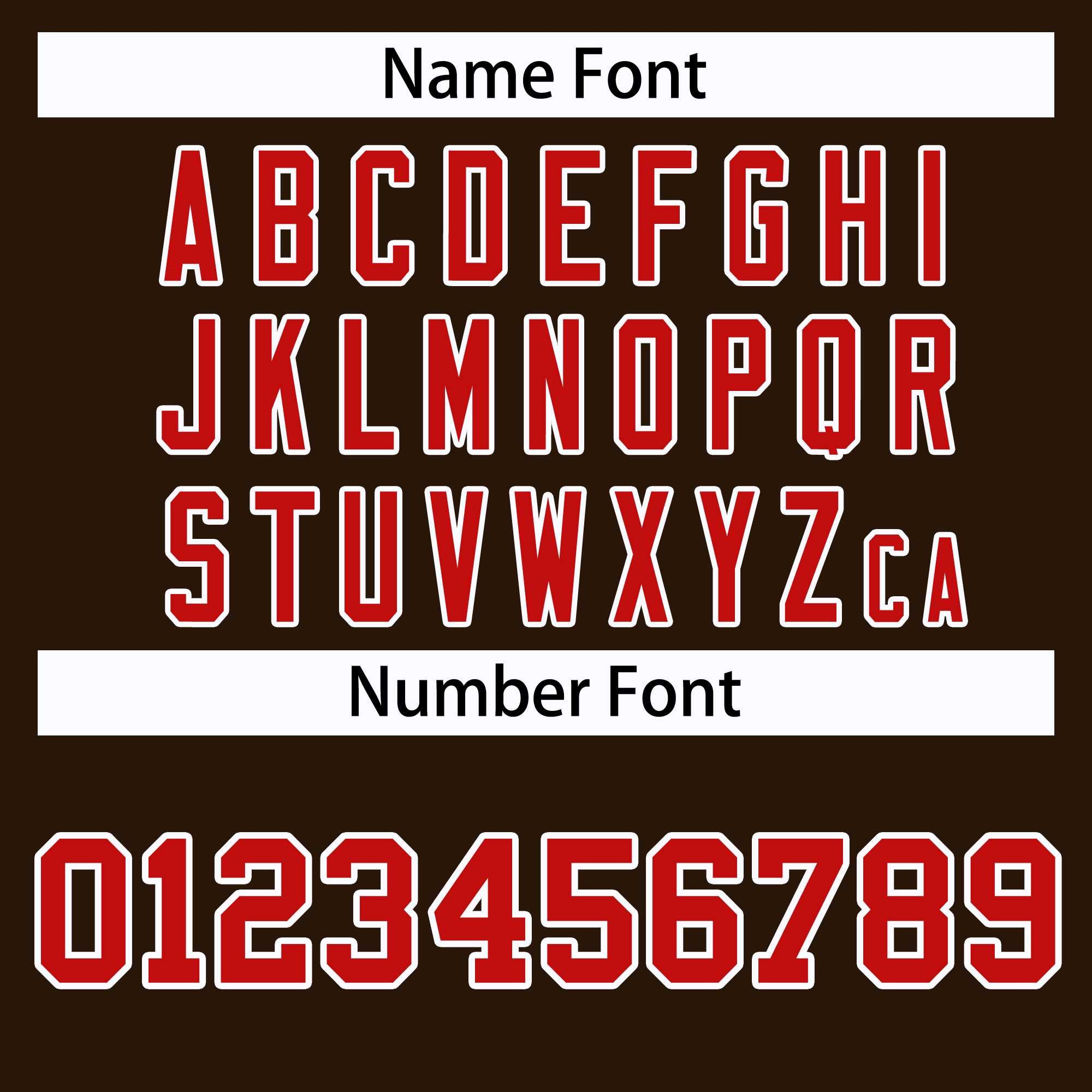 Custom Brown Red-White Classic Style Hockey Jersey | KXKSHOP