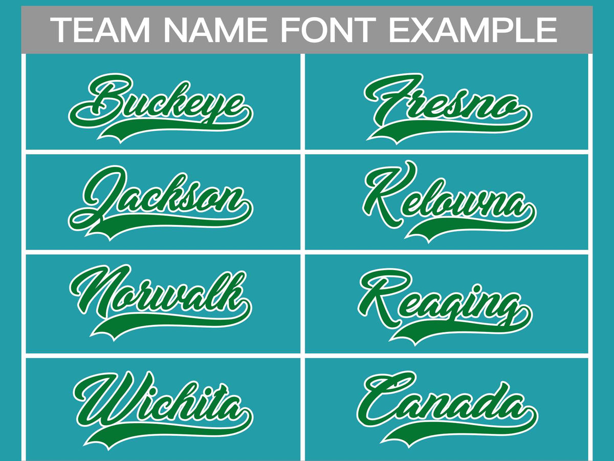 Custom Aqua Kelly Green-White Classic Style Hockey Jersey | KXKSHOP