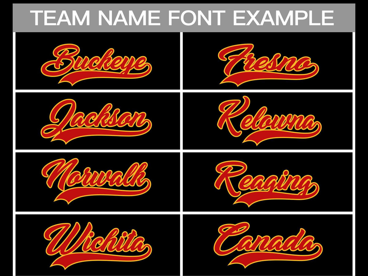 Custom Black Red-Gold Classic Style Hockey Jersey | KXKSHOP