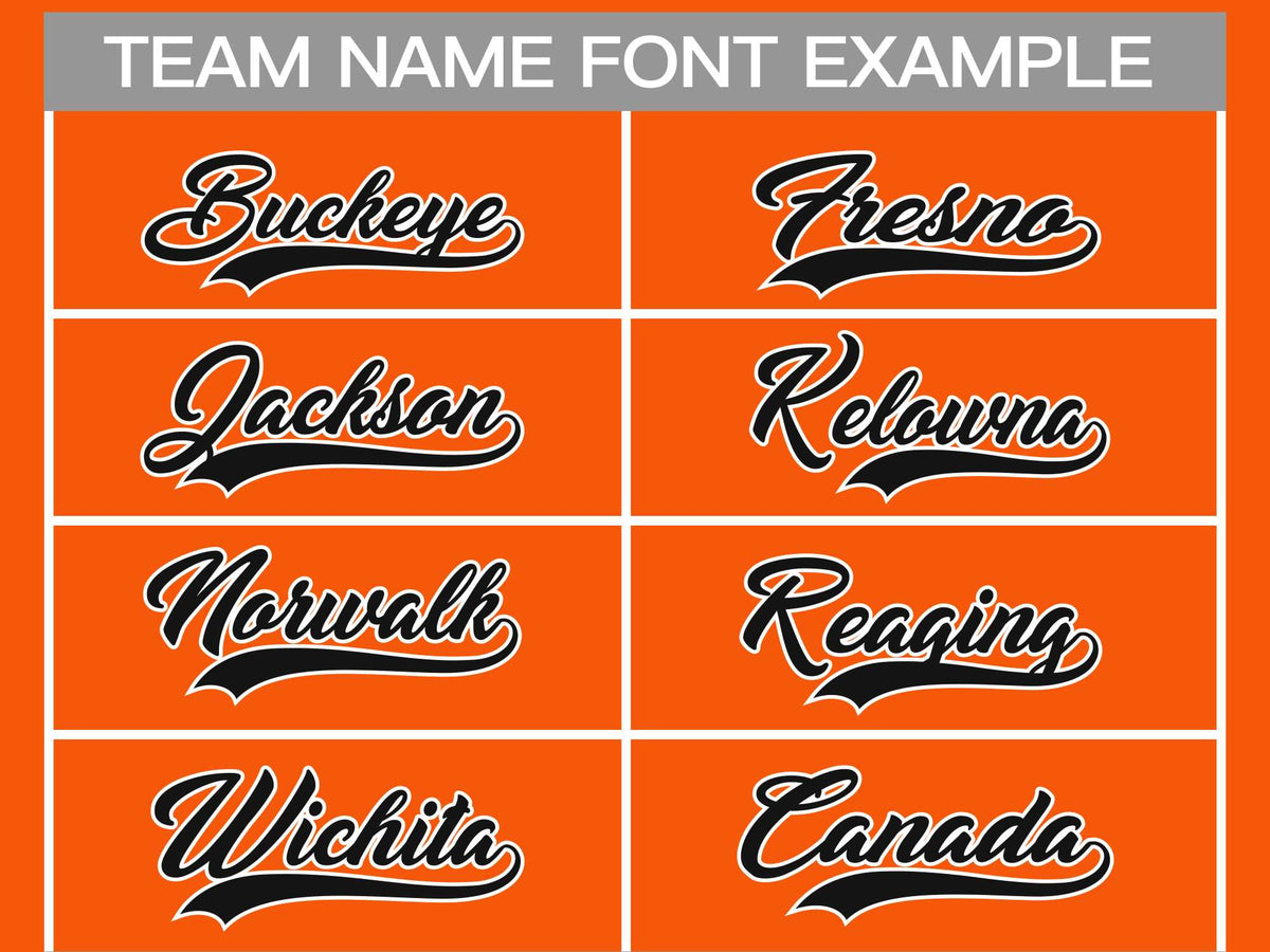 Custom Orange Black-White Classic Style Hockey Jersey | KXKSHOP