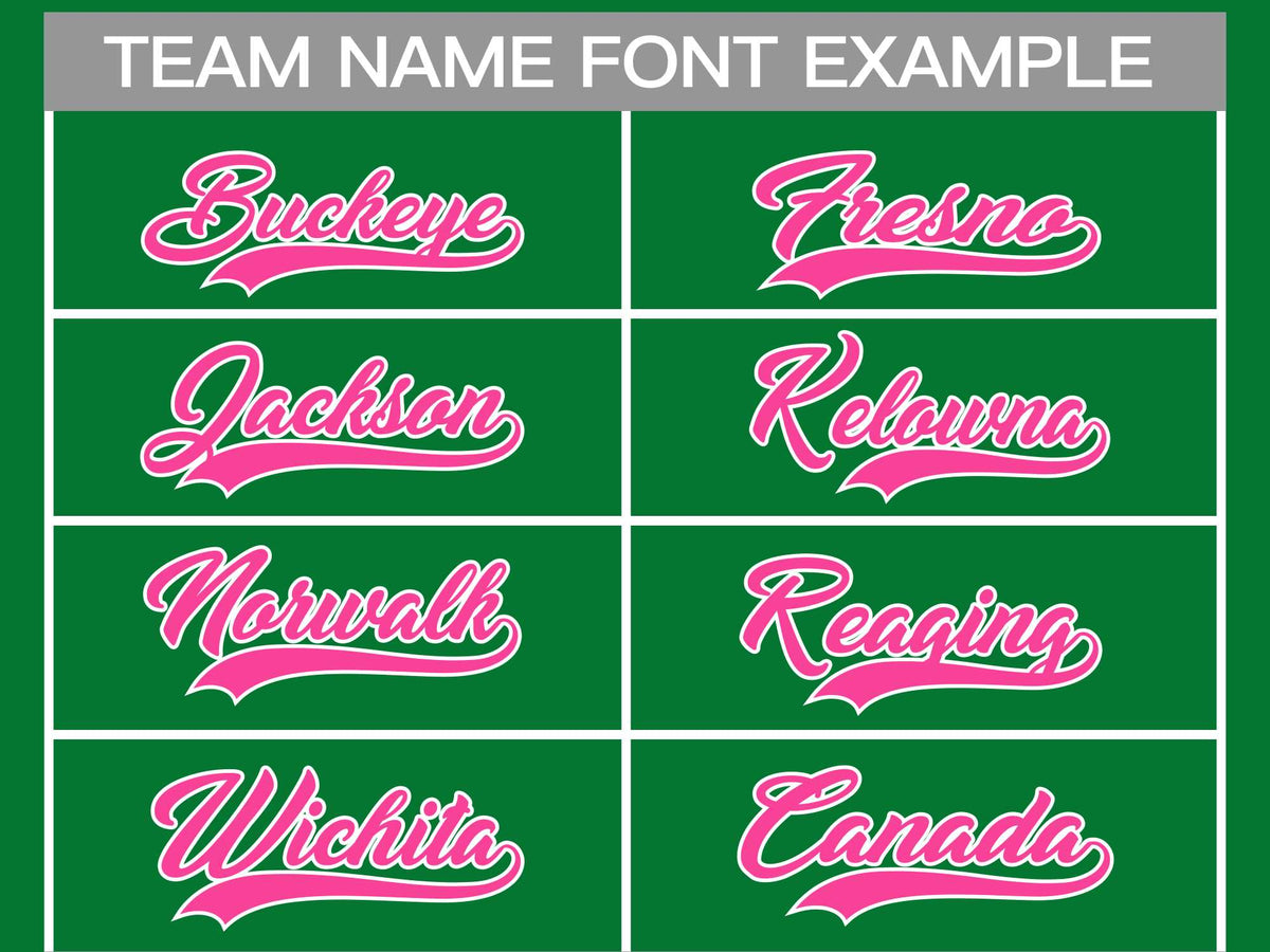 Custom Kelly Green Pink-White Classic Style Hockey Jersey | KXKSHOP