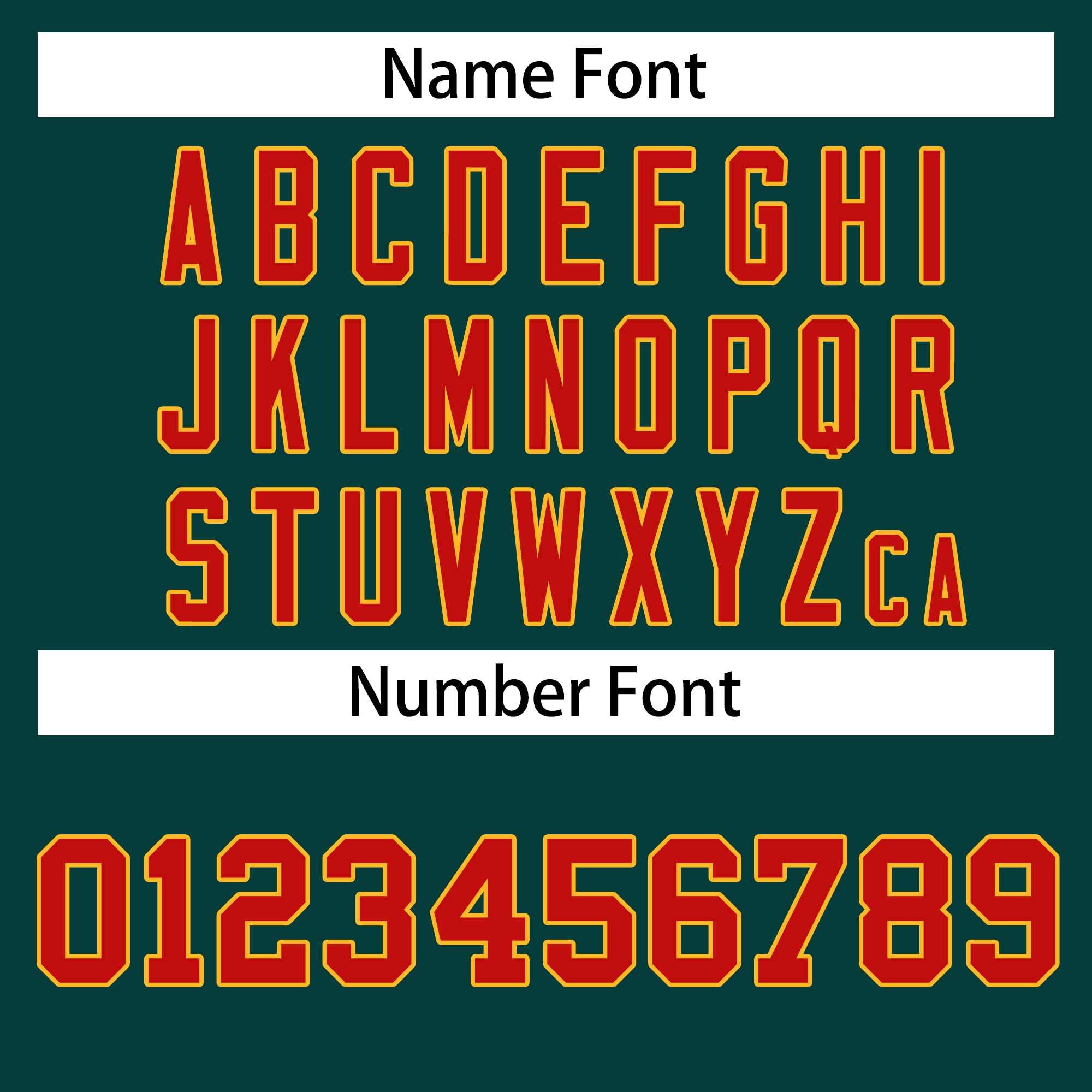 Custom Midnight Green Red-Gold Classic Style Hockey Jersey | KXKSHOP