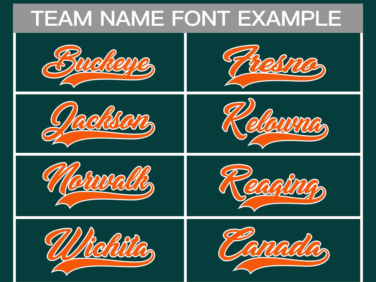 Custom Midnight Green Orange-White Classic Style Hockey Jersey | KXKSHOP