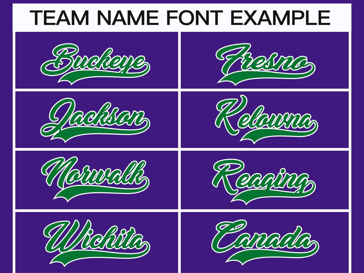 Custom Purple Kelly Green-White Classic Style Hockey Jersey | KXKSHOP