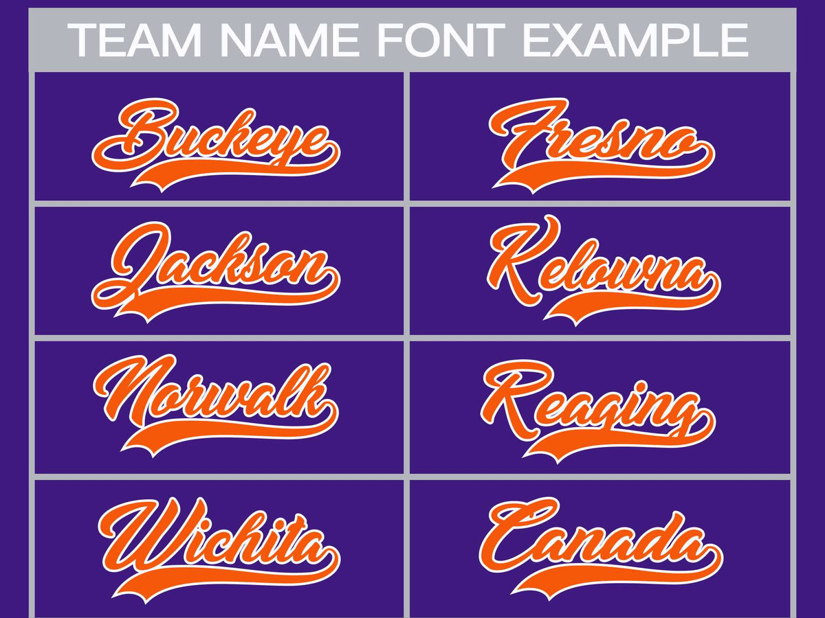 Custom Purple Orange-White Classic Style Hockey Jersey | KXKSHOP