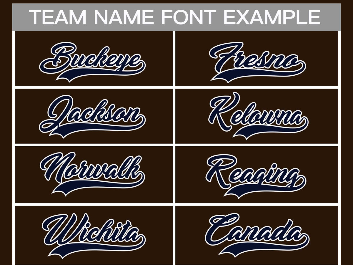 Custom Brown Navy-White Classic Style Hockey Jersey | KXKSHOP