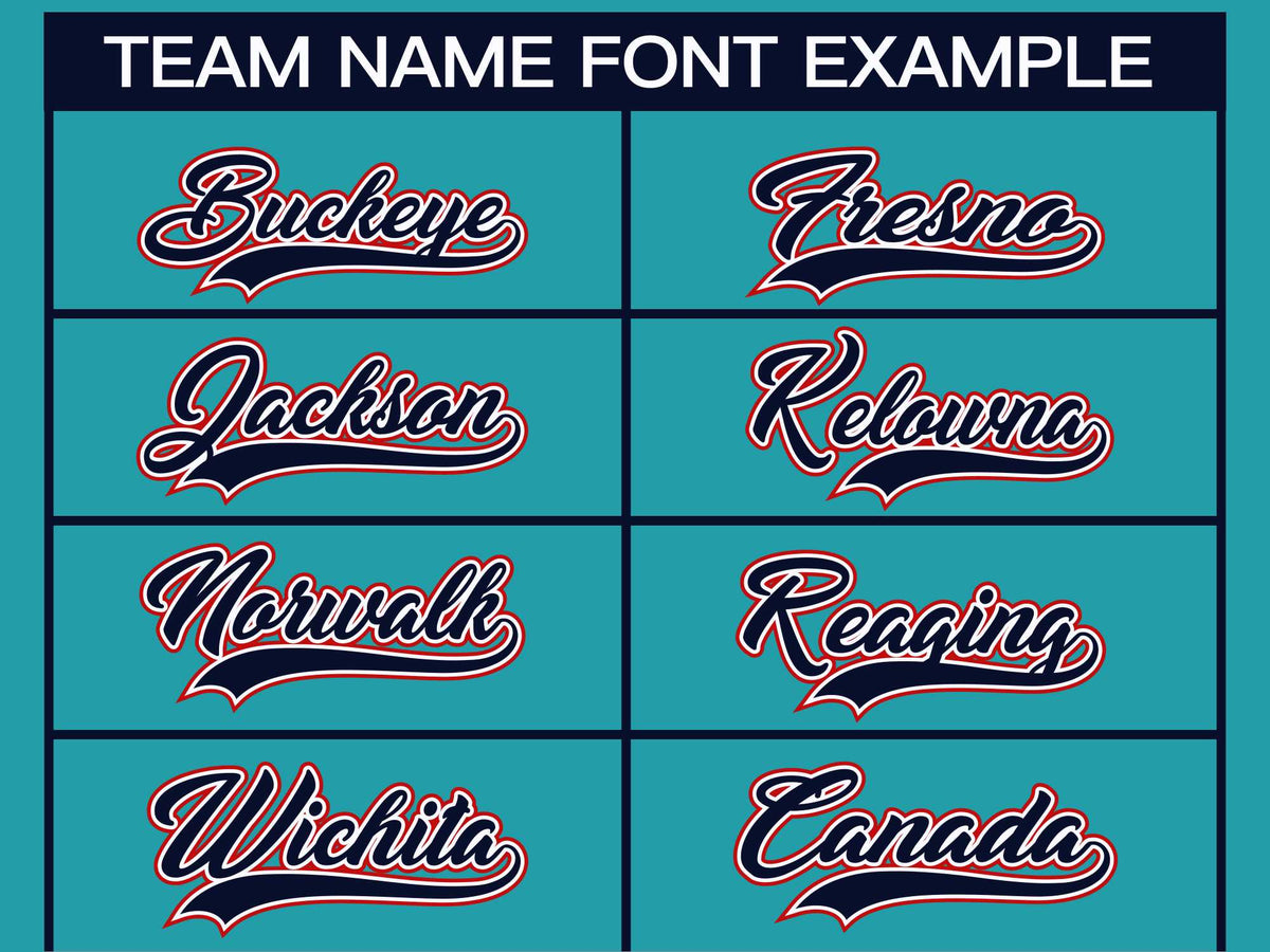 Custom Aqua Navy White-Red Classic Style Hockey Jersey | KXKSHOP