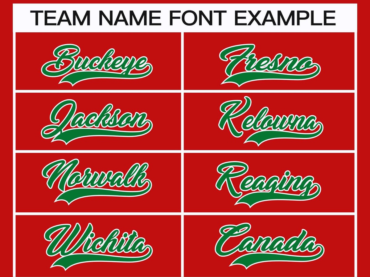 Custom Red Kelly Green-White Classic Style Hockey Jersey | KXKSHOP