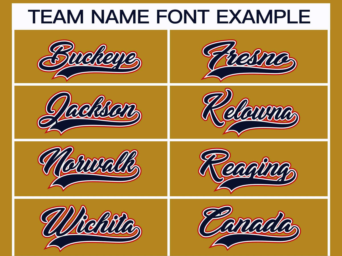 Custom Old Gold Navy White-Red Classic Style Hockey Jersey | KXKSHOP