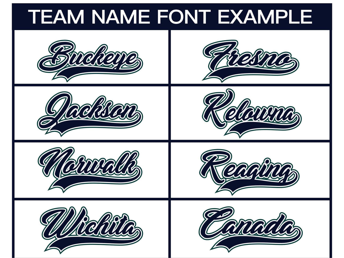 Custom White Navy White-Midnight Green Classic Style Hockey Jersey | KXKSHOP