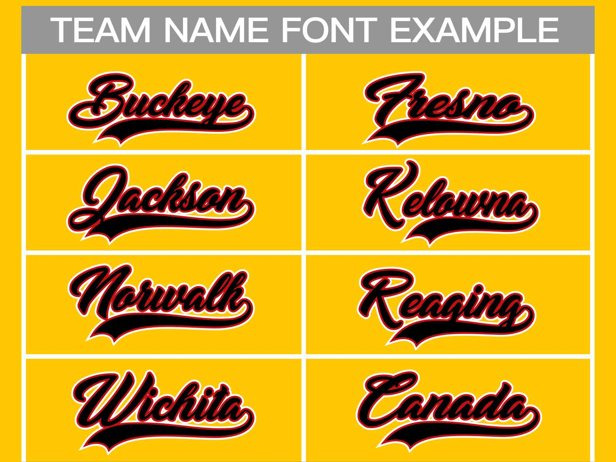 Custom Gold Black Red-White Classic Style Hockey Jersey | KXKSHOP