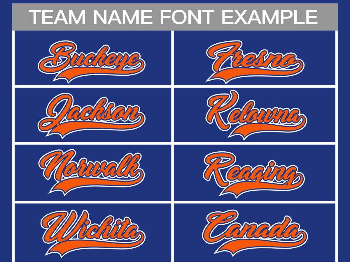 Custom Royal Orange Royal-White Classic Style Hockey Jersey | KXKSHOP