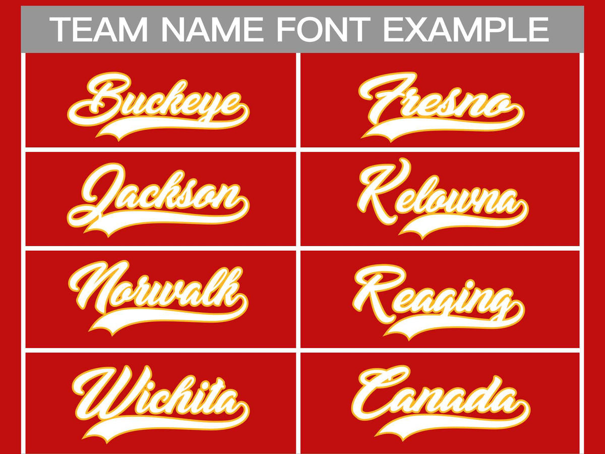 Custom Red White-Gold Classic Style Hockey Jersey | KXKSHOP