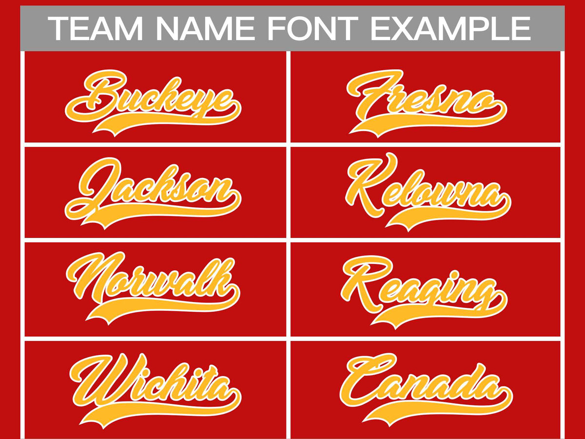 Custom Red Gold-White Classic Style Hockey Jersey | KXKSHOP