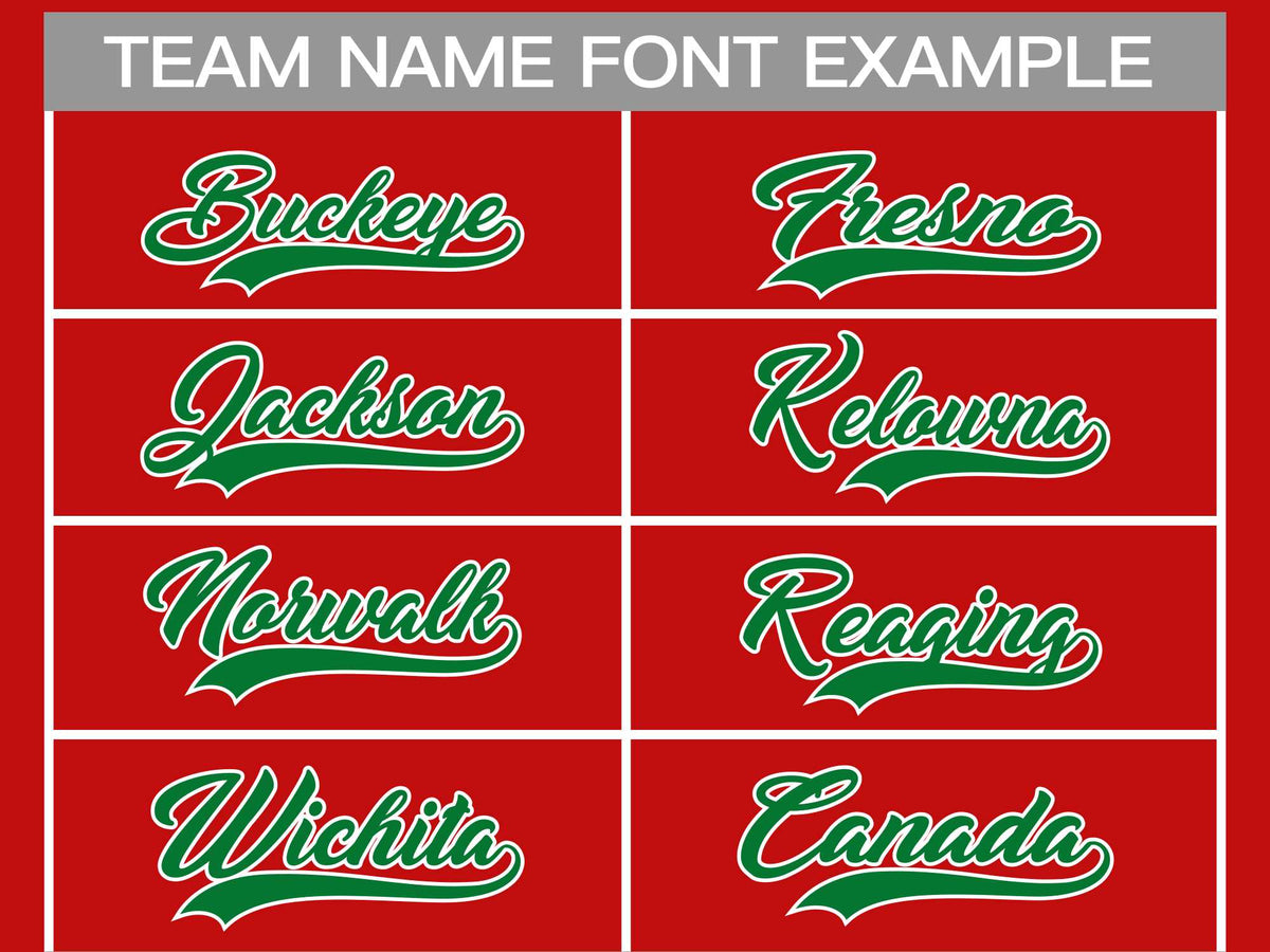 Custom Red Kelly Green-White Classic Style Hockey Jersey | KXKSHOP