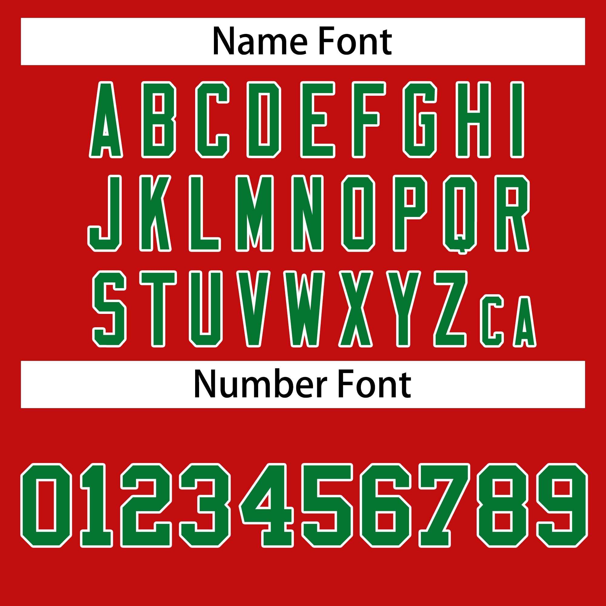 Custom Red Kelly Green-White Classic Style Hockey Jersey | KXKSHOP