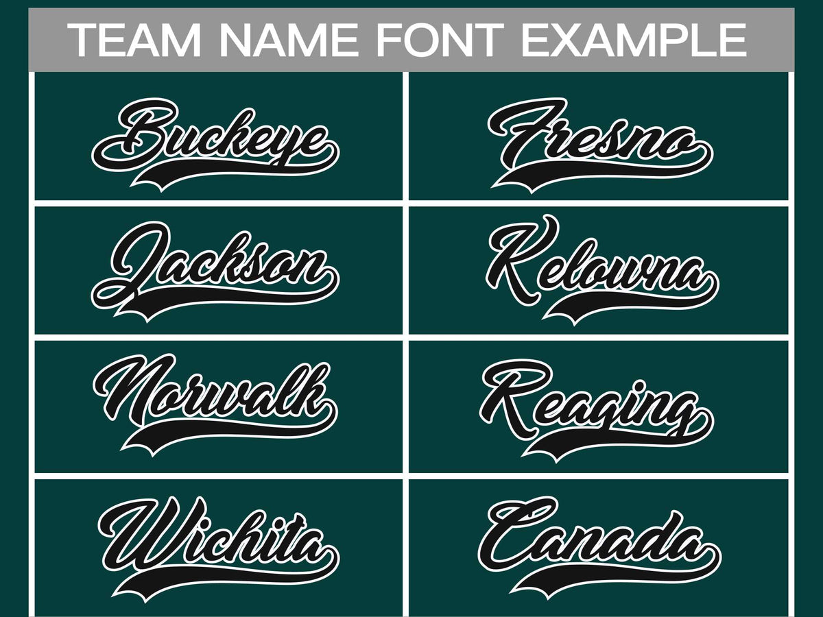 Custom Midnight Green Black-White Classic Style Hockey Jersey | KXKSHOP