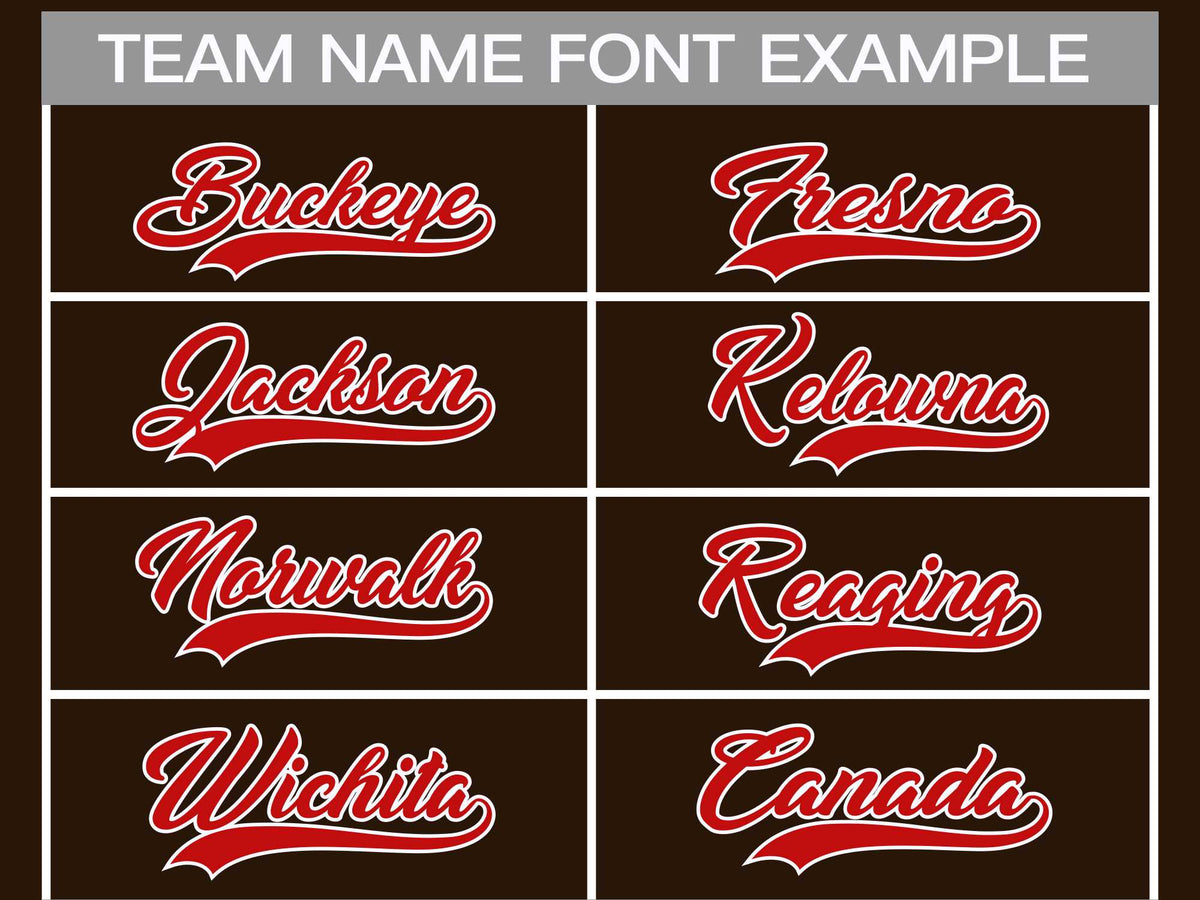 Custom Brown Red-White Classic Style Hockey Jersey | KXKSHOP