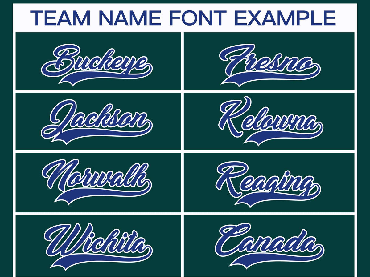 Custom Midnight Green Royal-White Classic Style Hockey Jersey | KXKSHOP