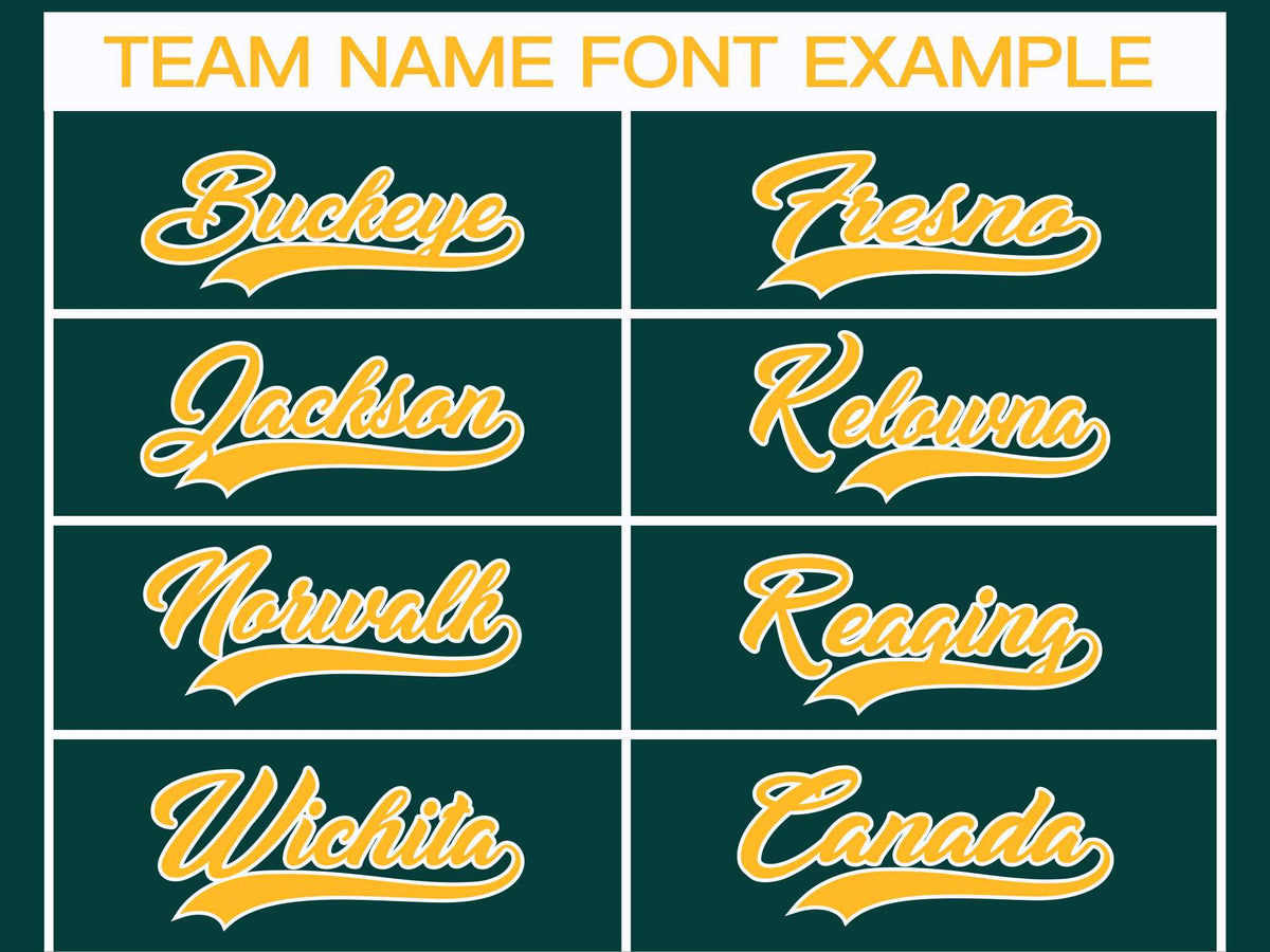 Custom Midnight Green Gold-White Classic Style Hockey Jersey | KXKSHOP