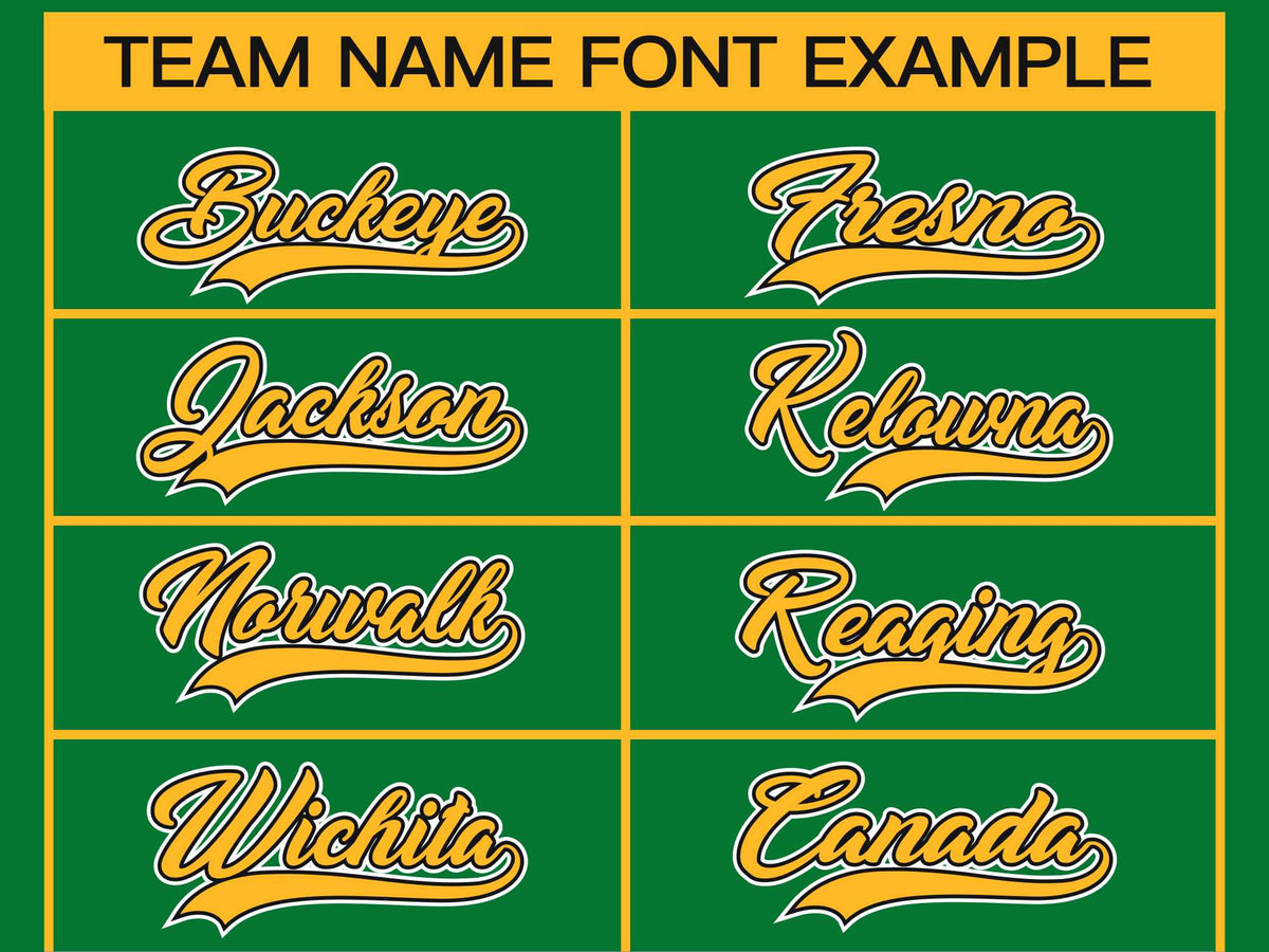 Custom Kelly Green Gold Black-White Classic Style Hockey Jersey | KXKSHOP