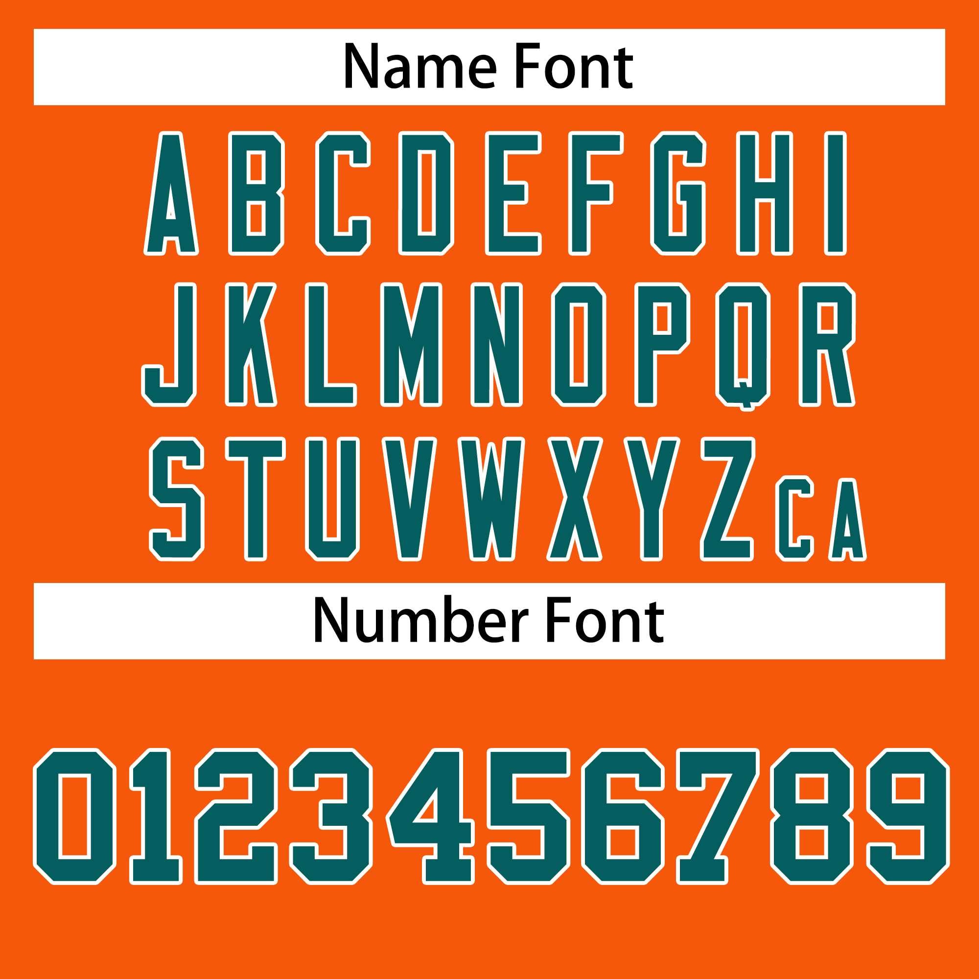 Custom Orange Aqua-White Classic Style Hockey Jersey | KXKSHOP