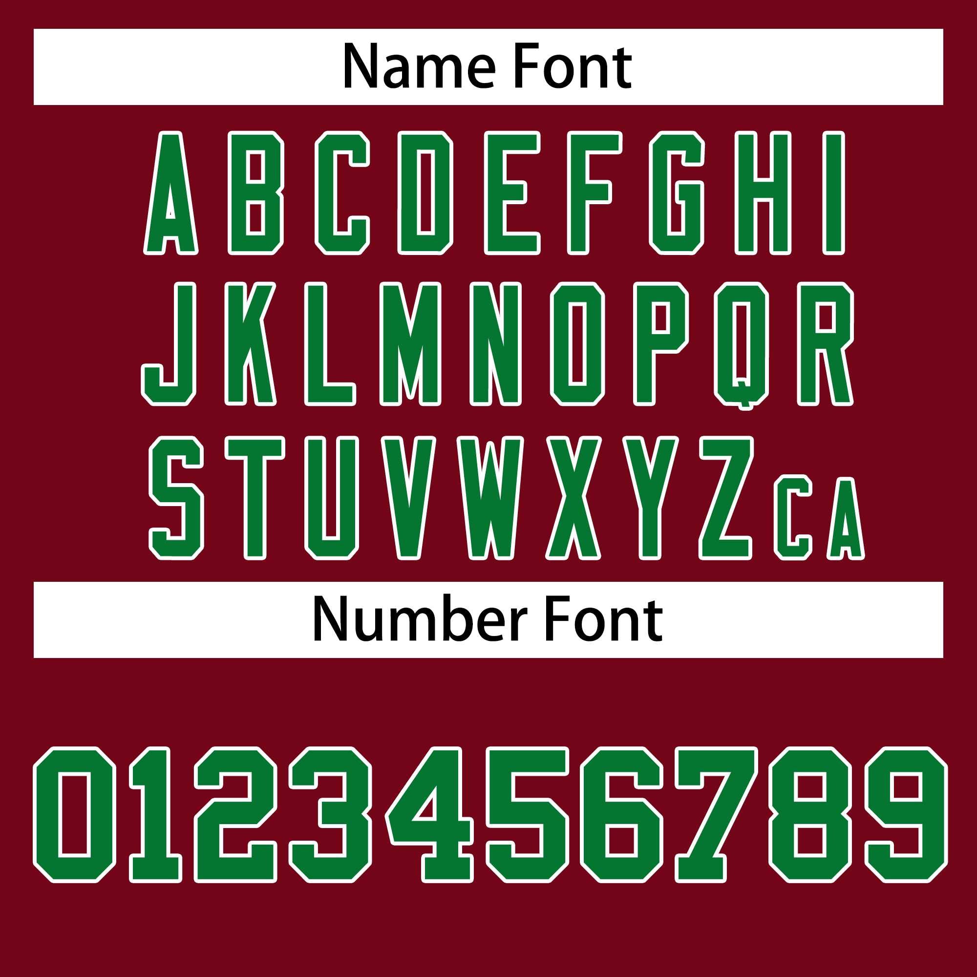 Custom Crimson Kelly Green-White Classic Style Hockey Jersey | KXKSHOP