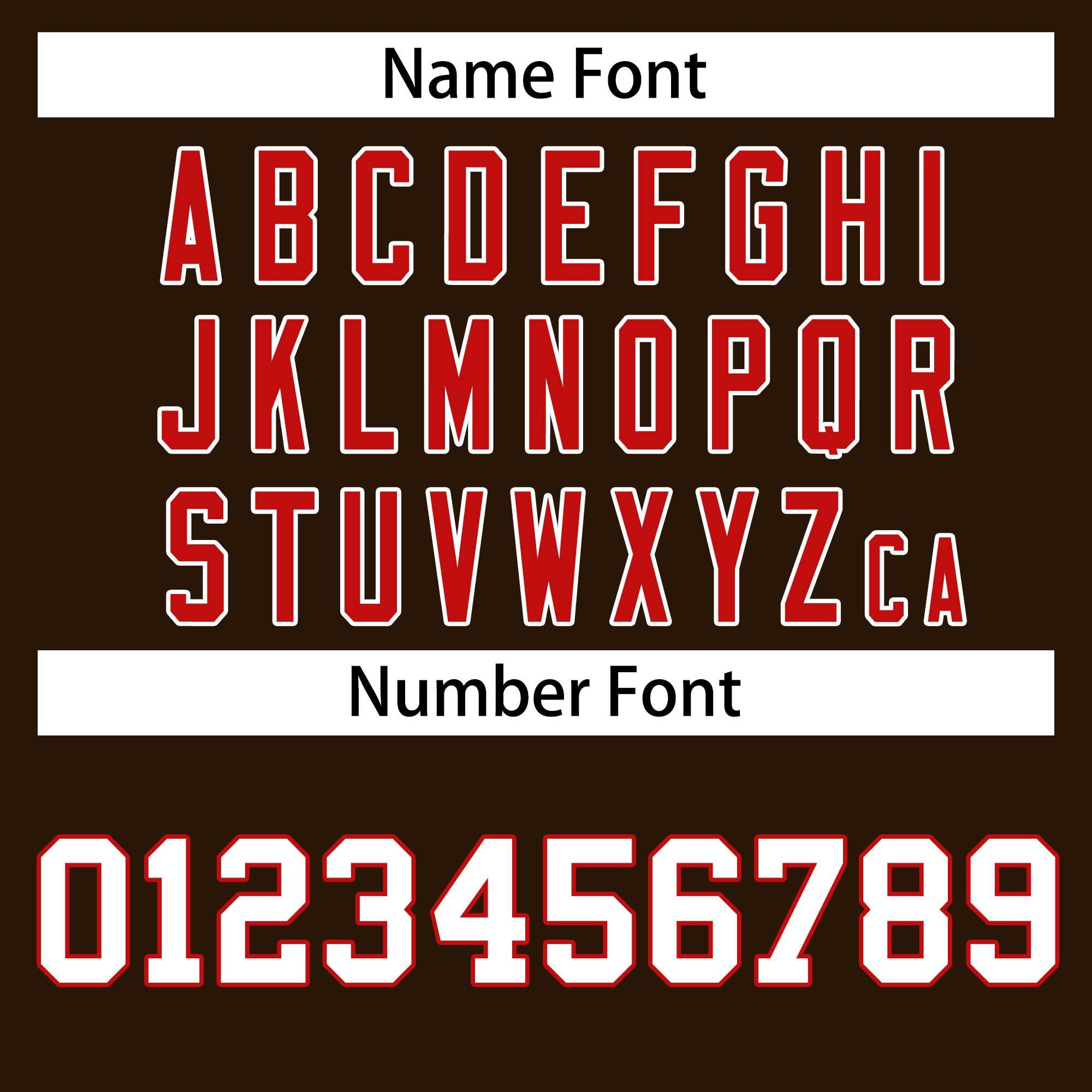 Custom Brown Red-White Classic Style Hockey Jersey | KXKSHOP