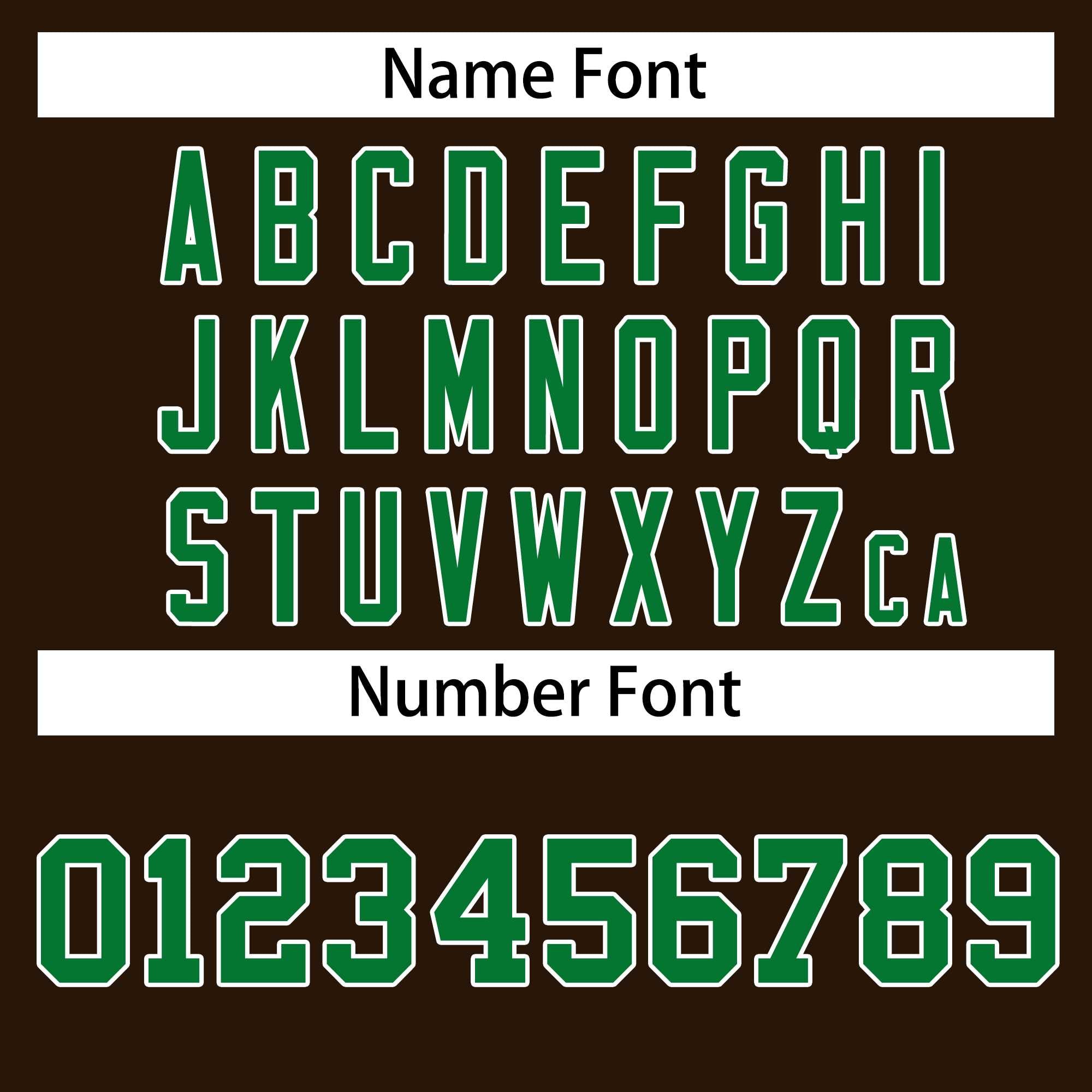 Custom Brown Kelly Green-White Classic Style Hockey Jersey | KXKSHOP