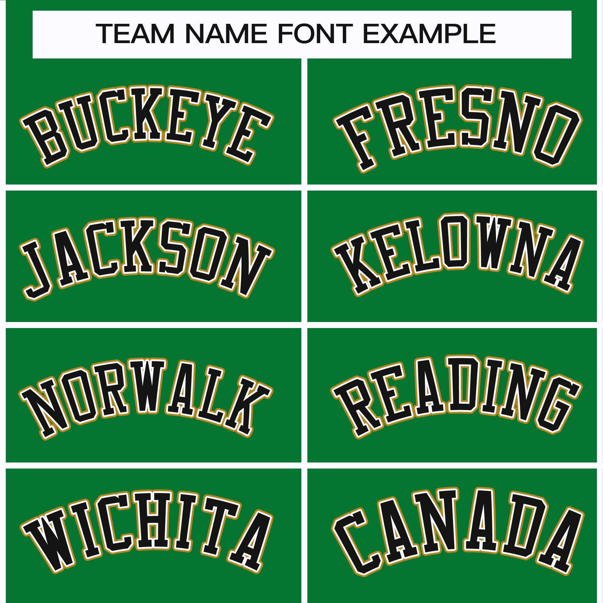 Custom Kelly Green Black White-Old Gold Classic Style Hockey Jersey | KXKSHOP