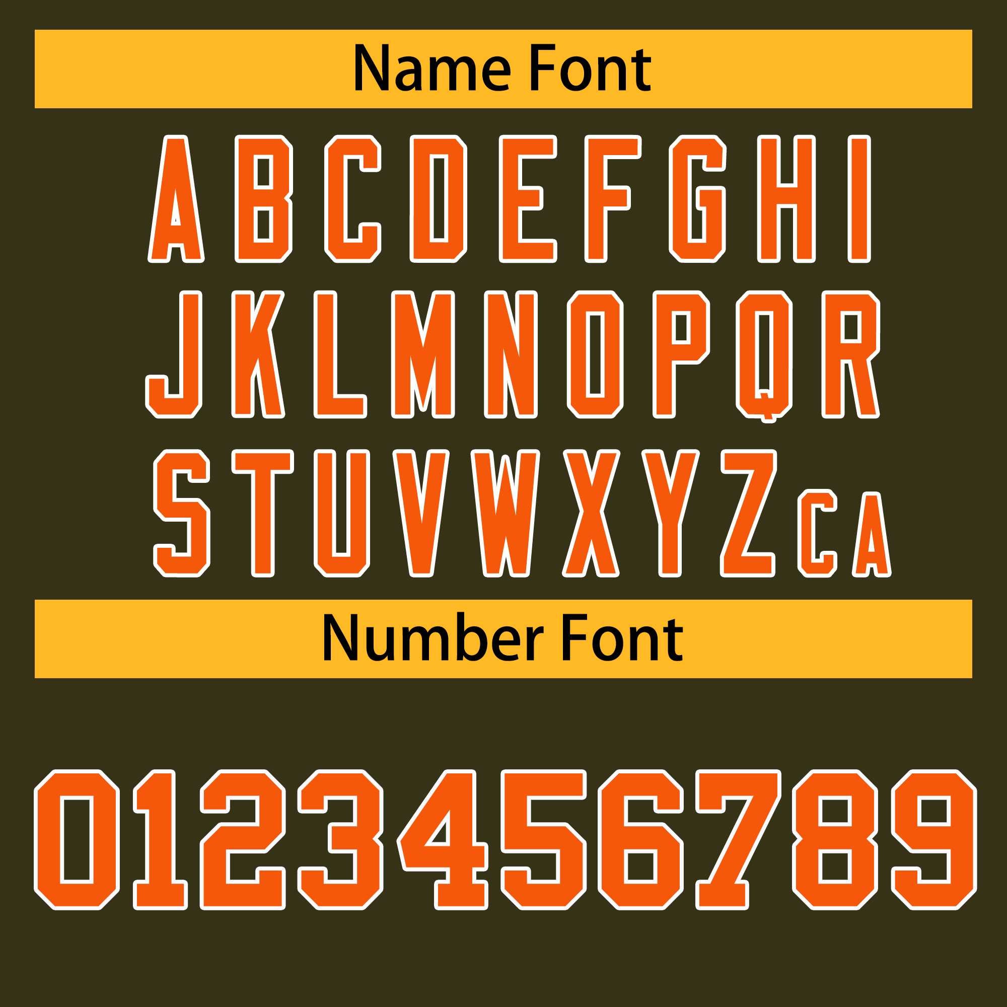 Custom Olive Orange-White Classic Style Hockey Jersey | KXKSHOP