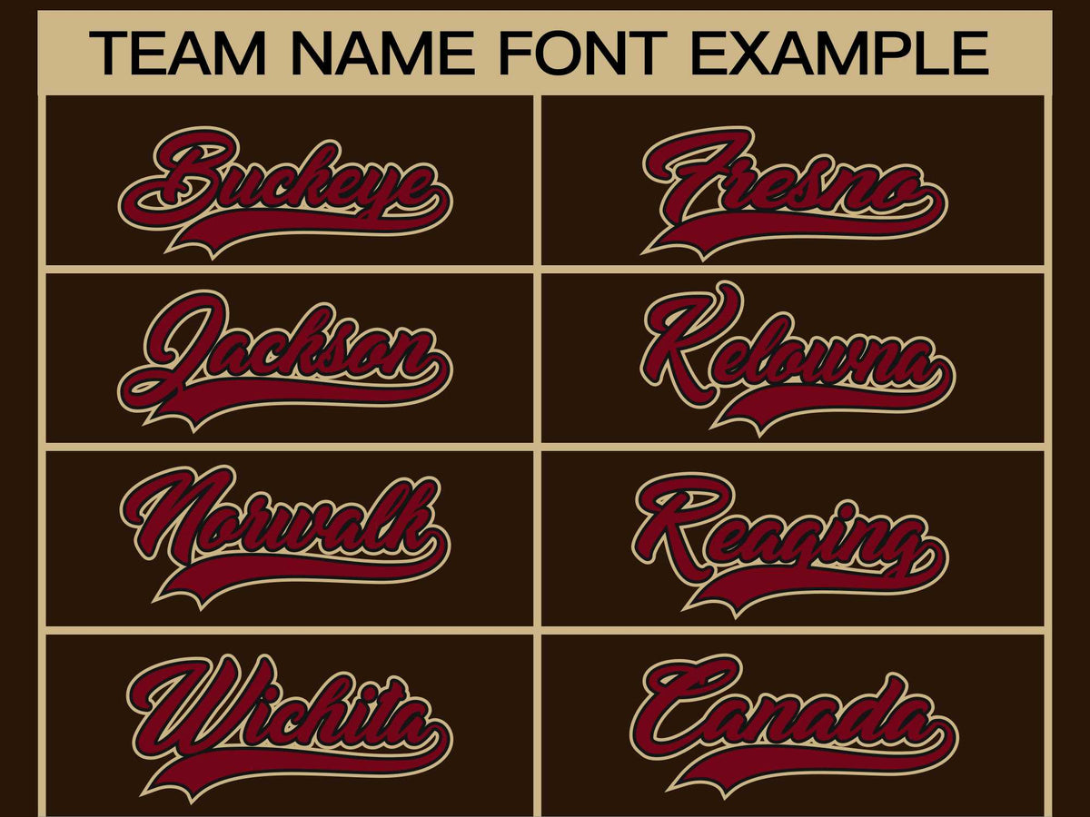 Custom Brown Crimson-Black Classic Style Hockey Jersey | KXKSHOP