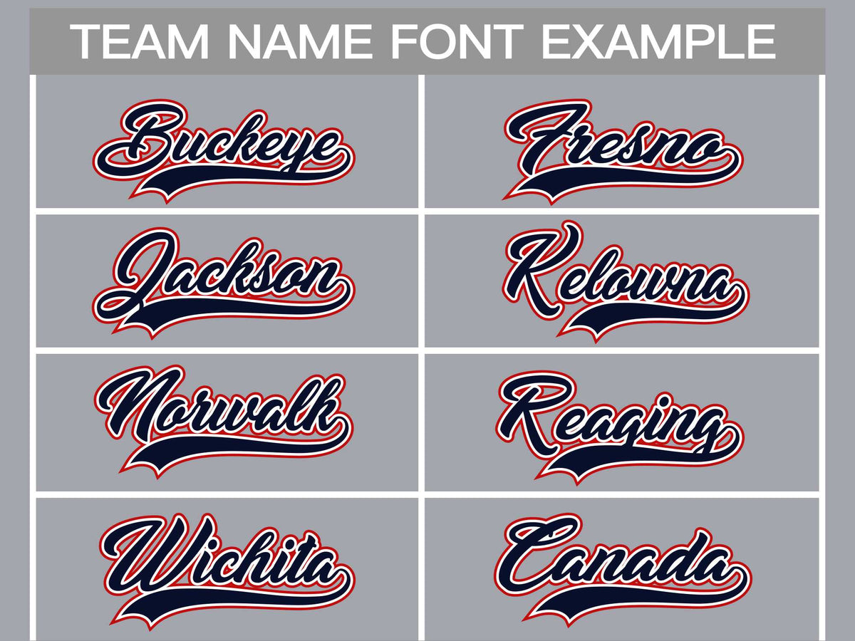 Custom Gray Navy White-Red Classic Style Hockey Jersey | KXKSHOP