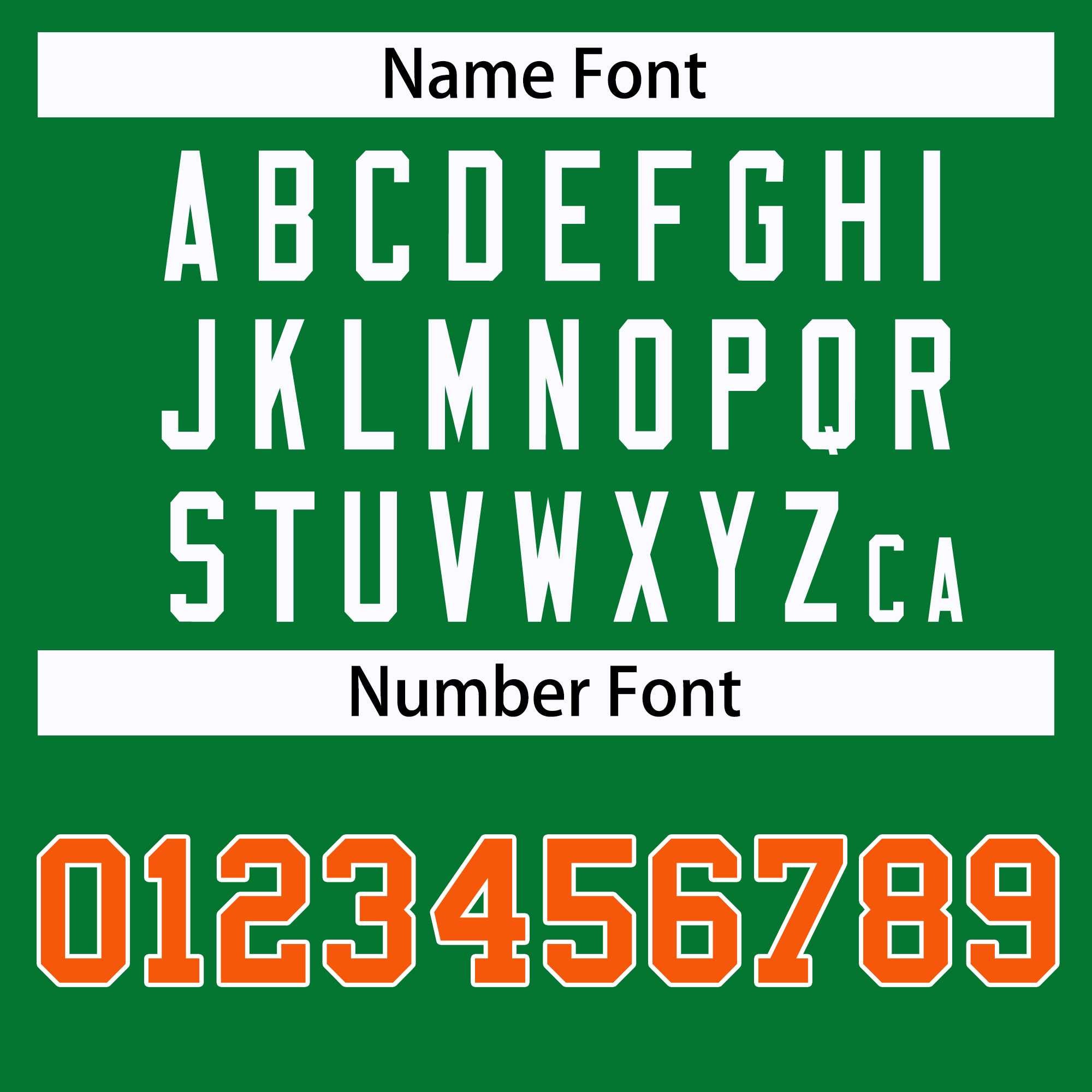 Custom Kelly Green Orange-White Classic Style Hockey Jersey | KXKSHOP