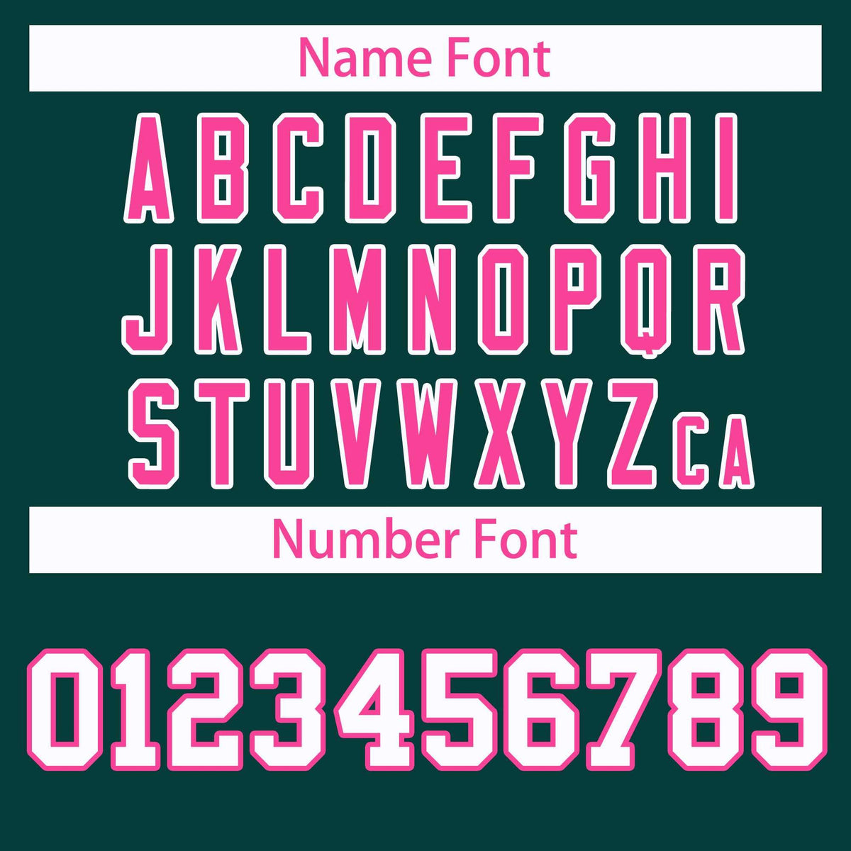 Custom Midnight Green Pink-White Classic Style Hockey Jersey | KXKSHOP