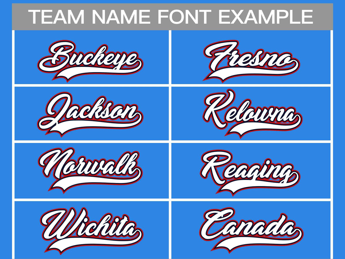 Custom Powder Blue White Royal-Red Classic Style Hockey Jersey | KXKSHOP