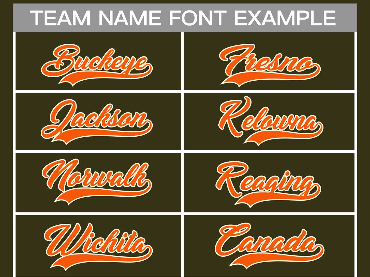 Custom Olive Orange-White Classic Style Hockey Jersey | KXKSHOP