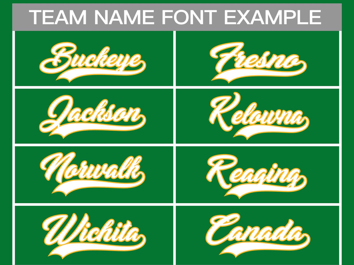 Custom Kelly Green White-Gold Classic Style Hockey Jersey | KXKSHOP