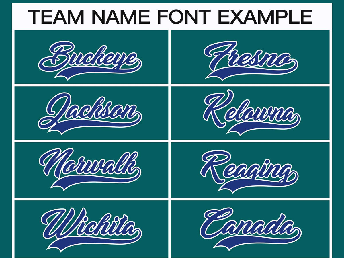 Custom Teal Royal-White Classic Style Hockey Jersey | KXKSHOP