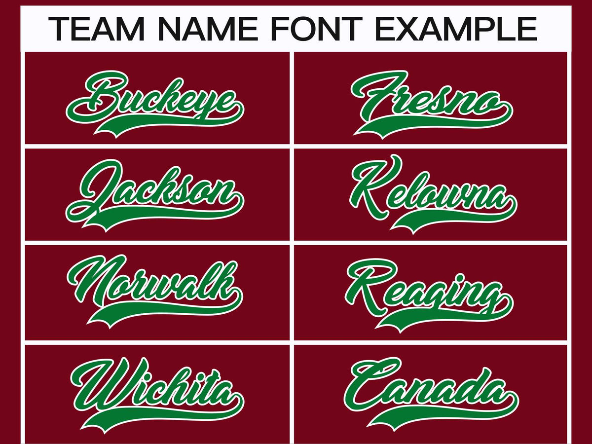 Custom Crimson Kelly Green-White Classic Style Hockey Jersey | KXKSHOP