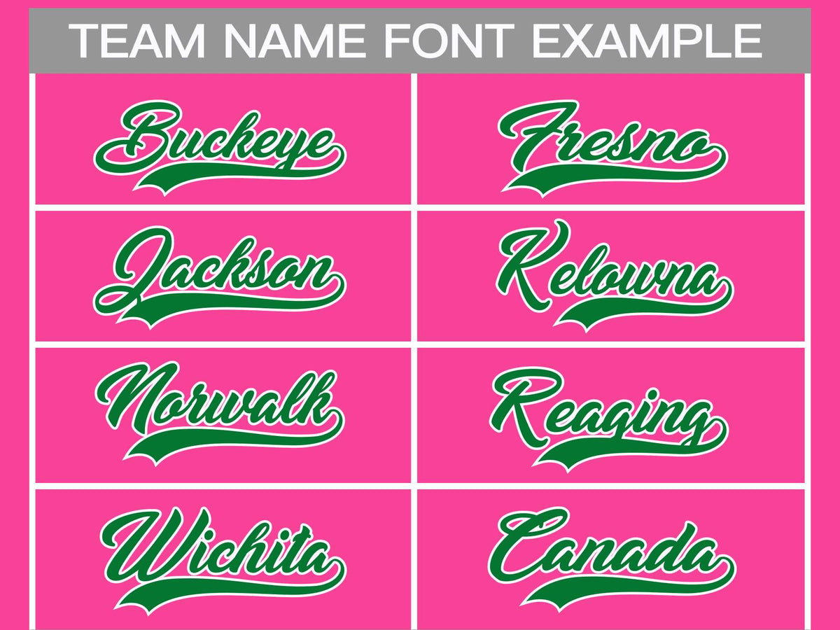 Custom Pink Kelly Green-White Classic Style Hockey Jersey | KXKSHOP