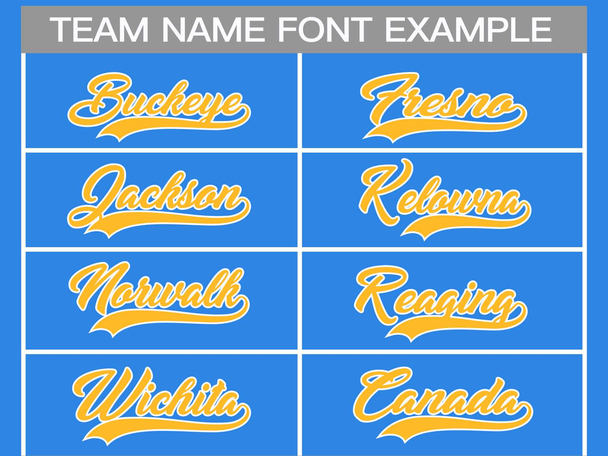 Custom Powder Blue Gold-White Classic Style Hockey Jersey | KXKSHOP